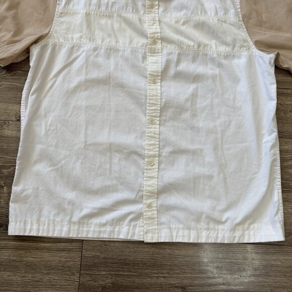 SEAN JOHN Mens Shirt Size 2XL XXL Original Fit White Tan Short Sleeve Y2K - Picture 2 of 13
